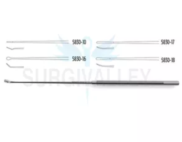Scoville Ruptured Disc Curettes, 4.0 Mm X 10.0 Mm Cup, 10" (25.5 Cm), Straight